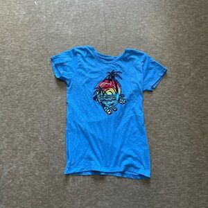 Blue Kids T-Shirt with Turtle Print